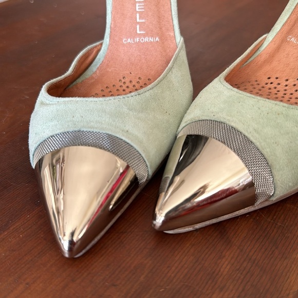 Jeffrey campbell  seafoam green with metal tips and a mesh metal detail size 6 - Picture 3 of 11